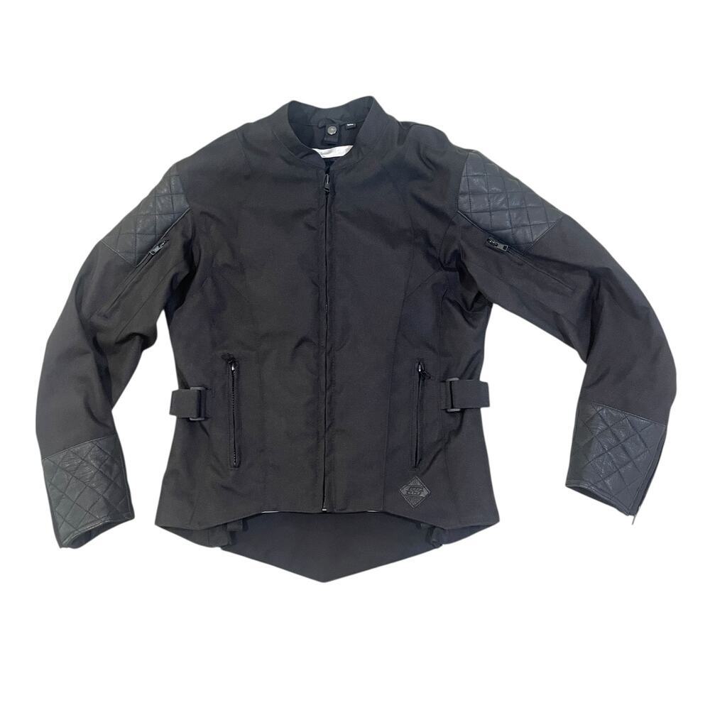 Speed & Strength Motorcycle Jacket Women M Black Armored RN90261